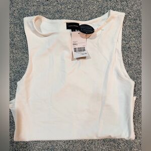 NWT Buckle Black White Sleeveless Bodysuit size women’s Small